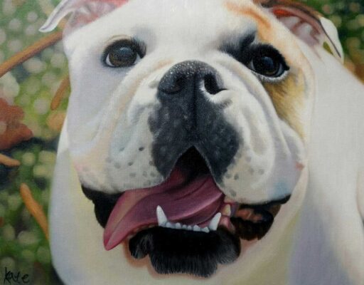 custom dog portrait painting