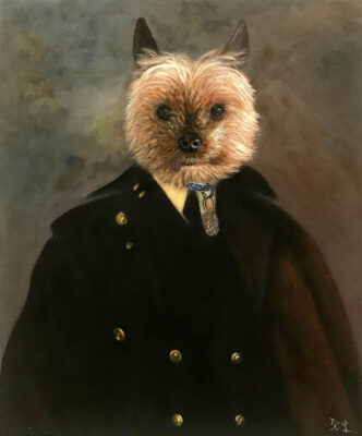 custom dog portrait painting