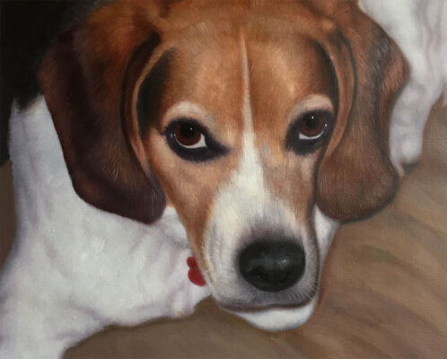 custom dog portrait painting