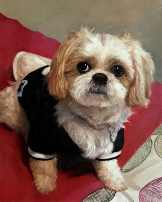 custom dog portrait painting