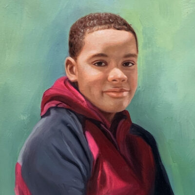 Custom portrait oil painting for child