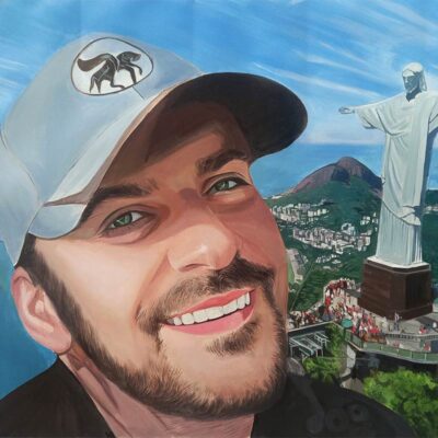 Custom portrait oil painting for adult