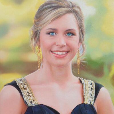 Custom portrait oil painting for adult