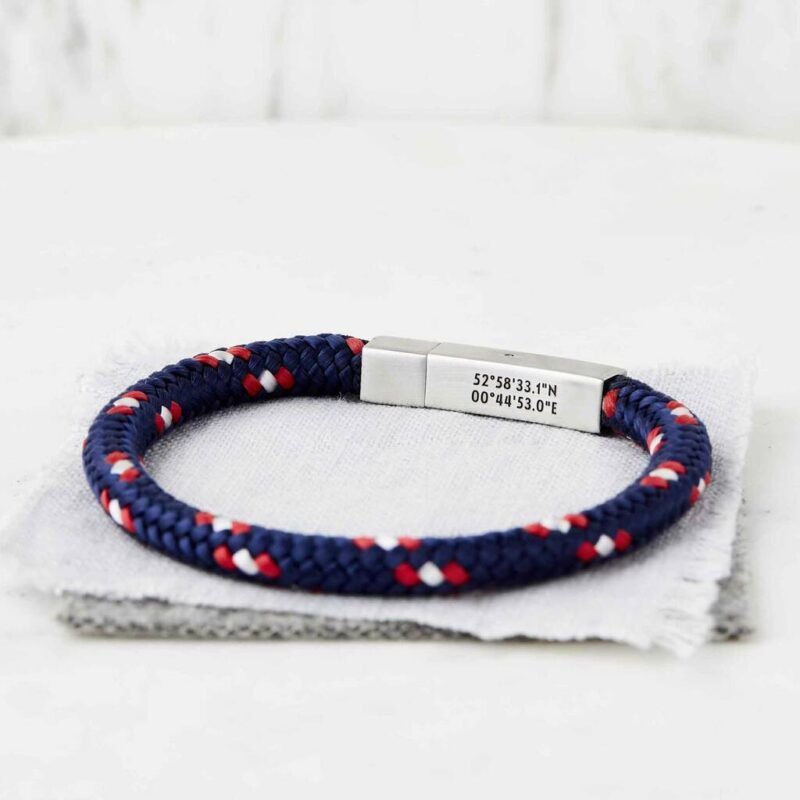 Custom Coordinates Bracelet