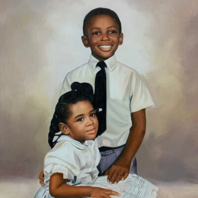 Custom portraits oil painting for children