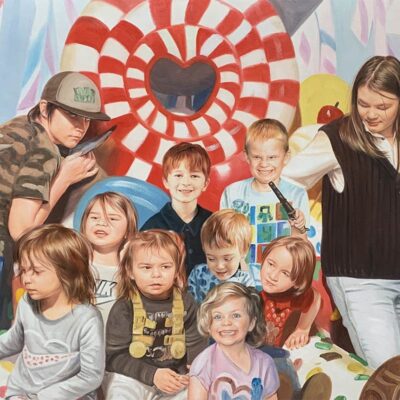 Custom portraits oil painting for children