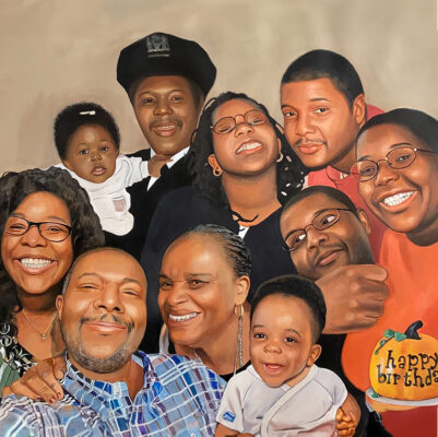 Custom portraits oil painting for family/ group