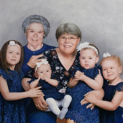 Custom portraits oil painting for family/ group
