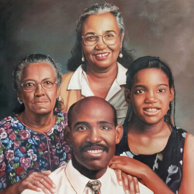 Custom portraits oil painting for family/ group