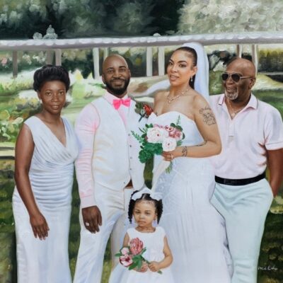 Custom portraits oil painting for family/ group