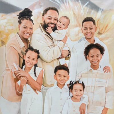 Custom portraits oil painting for family/ group