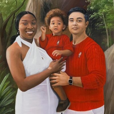 Custom portraits oil painting for family/ group