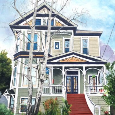 Custom oil painting for house