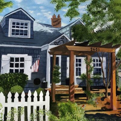 Custom oil painting for house