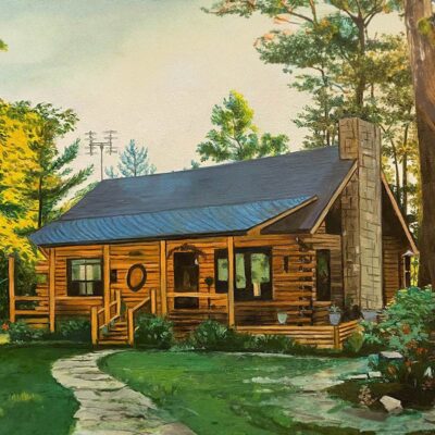 Custom oil painting for house