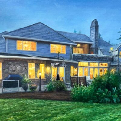 Custom oil painting for house