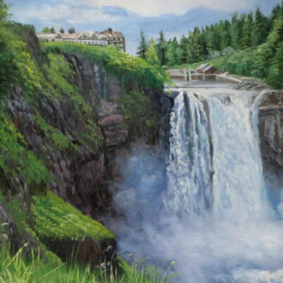 Custom landscape oil painting