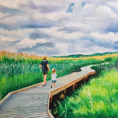 Custom landscape oil painting