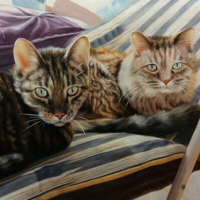 Custom pet portraits oil painting