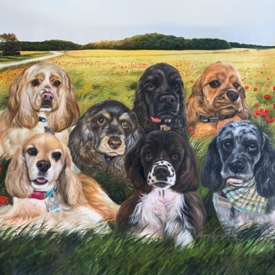 Custom pet portraits oil painting