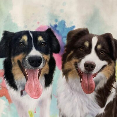 Custom pet portraits oil painting