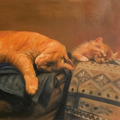 Custom pet portraits oil painting