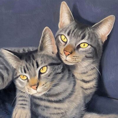 Custom pet portraits oil painting