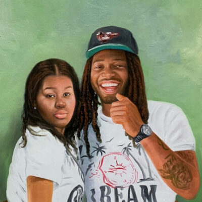 Custom portrait oil painting for other 2 adults