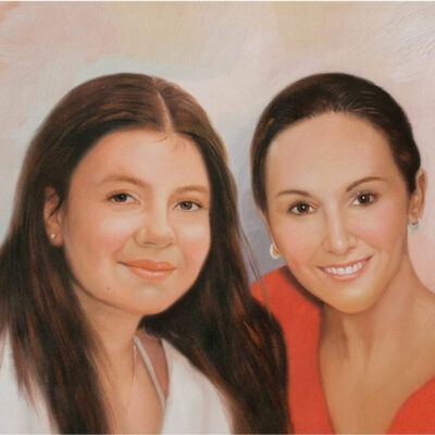 Custom portrait oil painting for other 2 adults