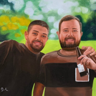 Custom portrait oil painting for other 2 adults