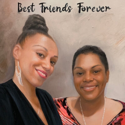 Custom portrait oil painting for other 2 adults
