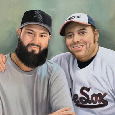 Custom portrait oil painting for other 2 adults
