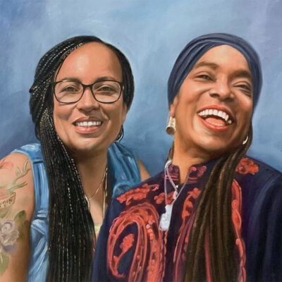 Custom portrait oil painting for other 2 adults