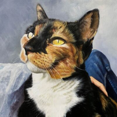 Custom cat portraits oil painting