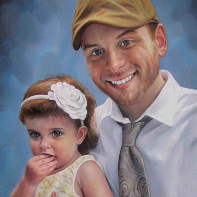 custom portrait for parent & child