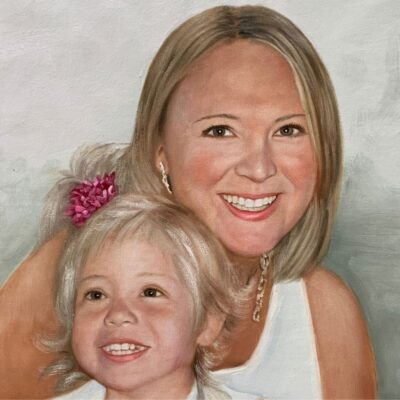 custom portrait for parent & child