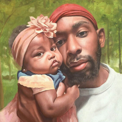 custom portrait for parent & child