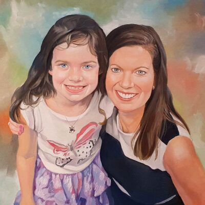 custom portrait for parent & child