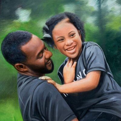 custom portrait for parent & child