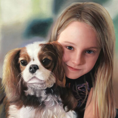 Custom portraits oil painting for people & pet