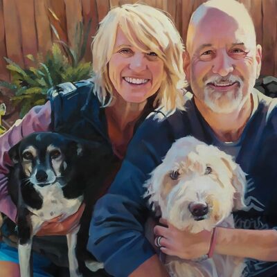 Custom portraits oil painting for people & pet