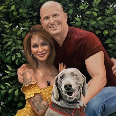 Custom portraits oil painting for people & pet